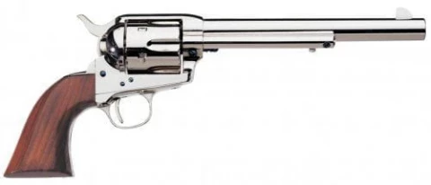 Uberti 1873 Single Action Cattleman Polished Nickel 344101