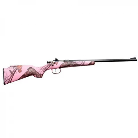 Crickett 22WMR LEAF PINK CAMO BL