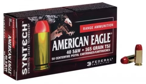 Federal Ae40sjap1 American Eagle 40 Smith & Wesson (s&w) 210 Gr Total Syntech J