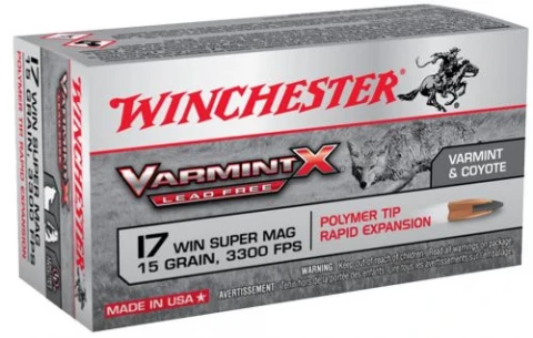 Winchester Ammo X17w15plf Varmint X 17 Winchester Super Magnum (wsm) 15 Gr Pol