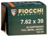 Fiocchi 7.62mm X 39mm 123 Grain Full Metal Jacket