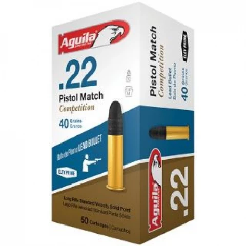 Agu Pistol Match Competi 22lr 40gr Lead Sp 50/100