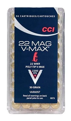 Cci 0073 Varmint 22 Winchester Magnum Rimfire (wmr) 30 Gr Poly-tip V-max 50 Bx/