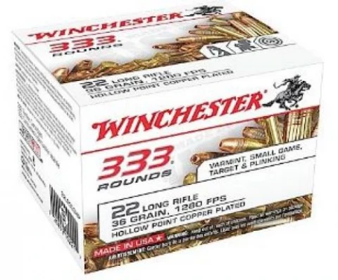 Winchester 22 Long Rifle 36 Grain Hollow Point Copperplated - Case