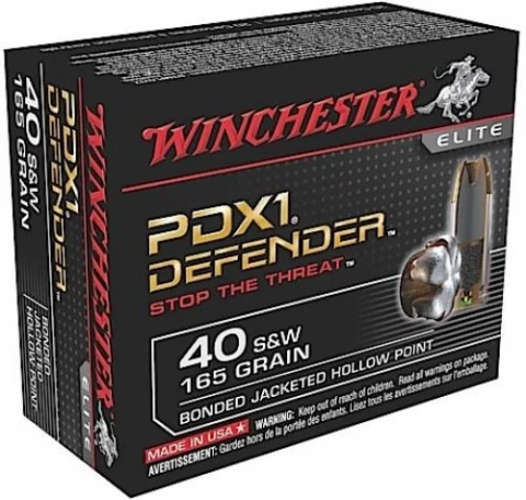 Winchester Supreme Elite 40 S&w 165 Grain Bonded Pdx