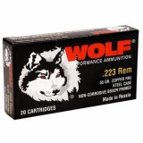 Wolf 223 Remington 55 Grain Full Metal Jacket Bi Metal