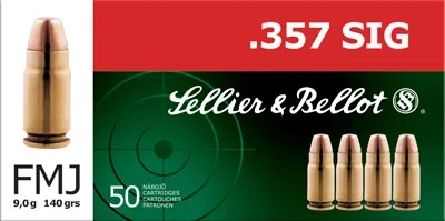 Sellier & Bellot 357 Sig Sauer Full Metal Jacket 140