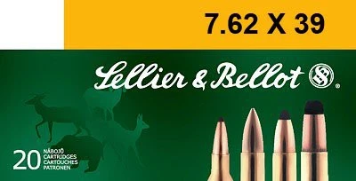 Sellier & Bellot 7.62mmx39mm Soft Point 123 Gr 2300