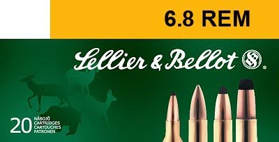 Sellier & Bellot 6.8mm Remington Pts (plastic Tip Sp