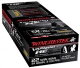 Winchester Ammo 22 Winchester Mag 34gr. Jhp