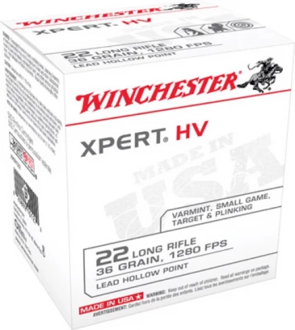 Winchester 22 Long Rifle Super X 36 Grain Lead Hollow Point - Case