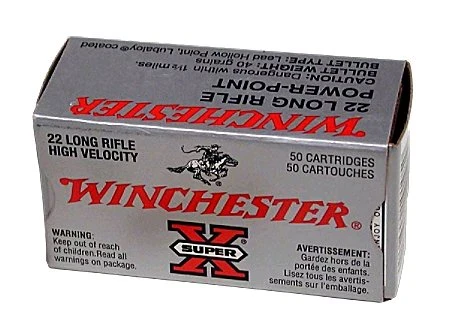 Winchester 22 Long Rifle Super X High Velocity 40 Grain Powe