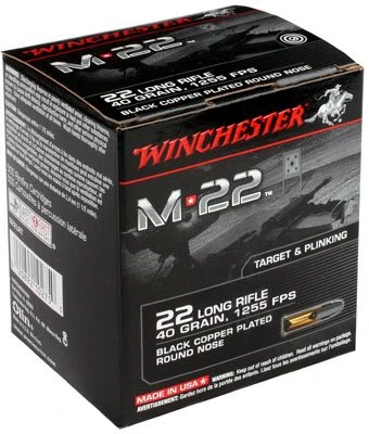 Winchester Ammo S22lrt M-22 22 Long Rifle Lead Round Nose 40 Gr 2000rds