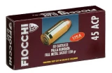 Fiocchi Centerfire Handgun 38 Smith & Wesson Full Metal Jack