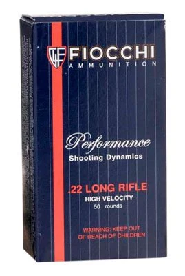 Fiocchi Pistol Shooting Dynamics 22 Long Rifle Copper Plated