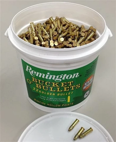 Remington Ammunition 1622b Golden Bullet 22 Long Rifle Plate - Case Of 4 Buckets