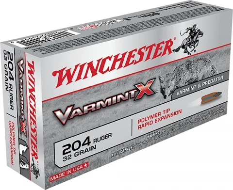 Winchester Ammo X204p Super X 204 Ruger Varmint 32 Gr 20 Rou