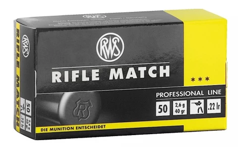 Rws 2134225 22lr Rifle Match 40gr 50