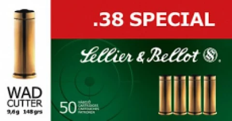 Sellier & Bellot Sb38l Handgun 38 Special Lead Flat Nose 158