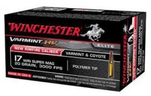 Winchester .17 Wsm 20gr S17w20 High Velocity Varmint