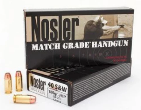 Match Grade 40 S&w 180 Gr Jhp Ammo (50ct)