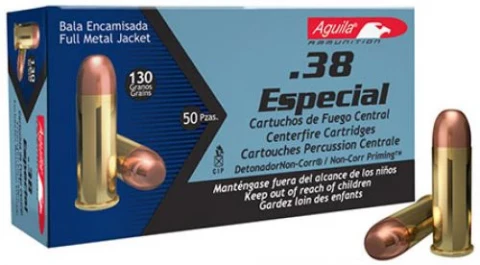 Aguila 1e382521 38spl 130 Gr Fmj 1000