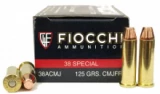 Fiocchi 38acmj Shooting Dynamics 38 Special 125 Gr Copper Metal Jacket Flat Poi