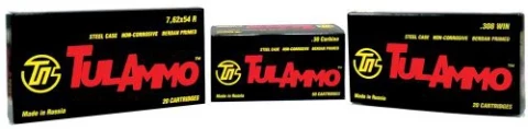 Tulammo Ta308000 Centerfire Rifle 308 Win/7.62 Nato 165 Gr Spitzer 20 Bx/ 25 Cs