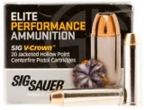 Sig Sauer E357m1-20 V-crown Jhp 357 Magnum 125 Gr Jhp 20box/10case