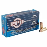 Prvi Partizan Ammunition 40 S&w 180 Grain Jacketed Hollow Point Box Of 50