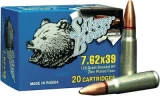 Silver Bear 7.62x39 Russian 123 Grain Hollow Point With Nickel C