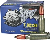 Silver Bear 7.62x39 Russian 125 Grain Soft Point 500 Per Case