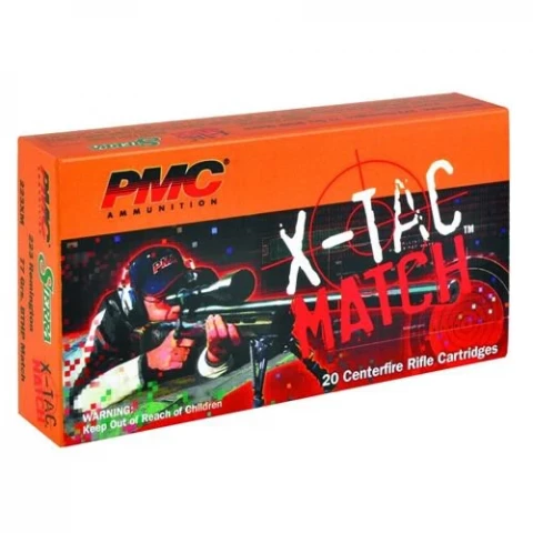 X-tac Match Ammunition .223 Remington 77 Grain Sierra Open Tip Match