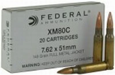 FEDERAL 7.62X51 149GR FMJ 20/25