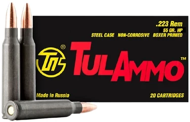 TULA 223REM 55GR HP 20/50 STEEL CASED