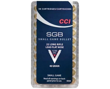 CCI AMMO 22LR SMALL GAME BLT 100/BOX (50)