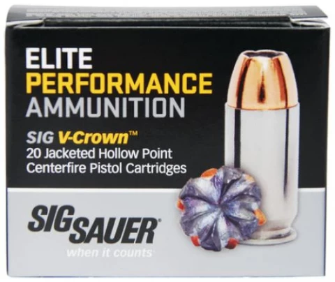 SIG 10MM 180GR ELITE JHP VCROWN20/10