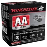 Winchester AA STEEL TARGET 12GA 2.75 #8 1 OZ 25/10