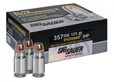 Sig Ammo 357mag 125gr Jhp 20/200