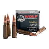 Wolf 7.62x39 123gr Fmj 20rds/bx (20 Rounds Per Box)