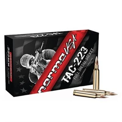 Norma Ammo 223 Rem 55gr Fmj 20/box