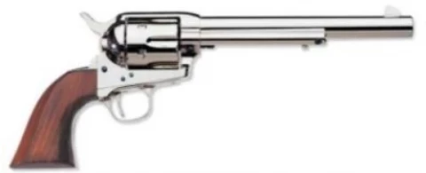 Uberti 1873 Single Action Cattleman Polished Nickel 344102