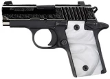 SIG Sauer P238 Engraved White Pearl